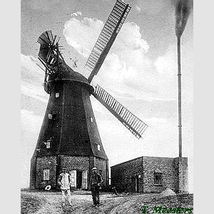 Windmühle Bansin - Mühle in Betrieb - 1914