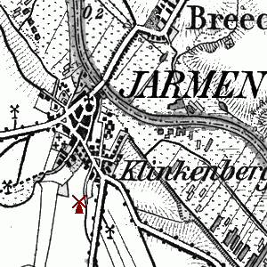 Windmhle Helm in Jarmen - Standort