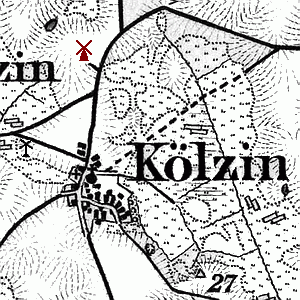 Windmhle in Klzin - Standort