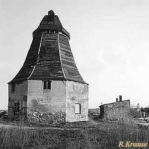 Stadtmhle Malchow - abribedrohte Ruine 1995