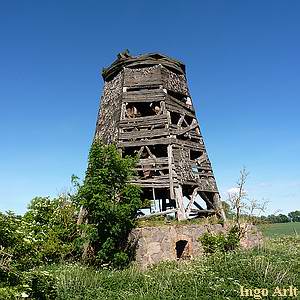 Windmühle Nerdin - Ansicht der Ruine heute