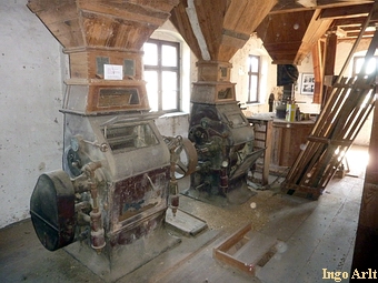 Wassermhle Rossow - historische Mahltechnik