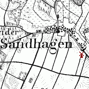 Windmhle Sandhagen - Standort 1893