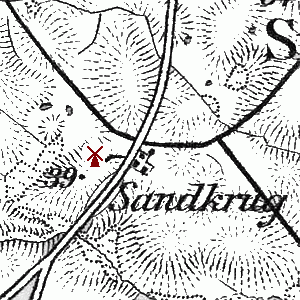 Windmhle Sandkrug - Standort 1893