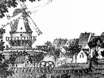 Wassermhle Tessin - Ansicht 1850