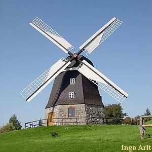 Windmühle Woldegk Museumsmühle - Ansicht heute