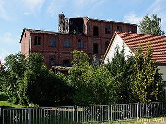 Motorm黨le Ahlbeck - Ansicht der Ruine 2014