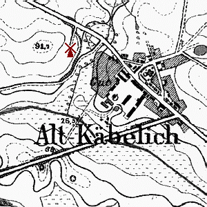 historische Bockwindmhle in Alt Kbelich -  Standort