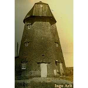 historische Windmühle Möhr Anklam - Ansicht 1940