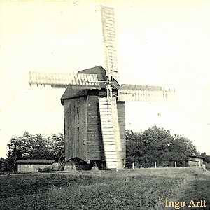 historische Windmühle  Anklam - Ansicht 1920