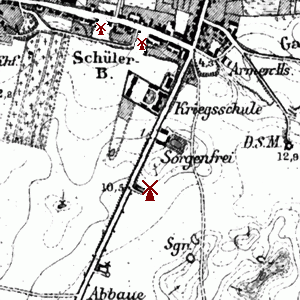 historische Windmhle  Brandenburg Anklam - Standort