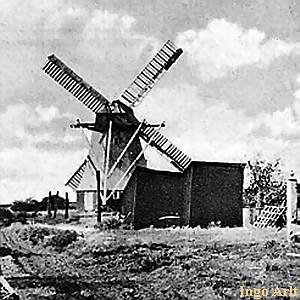 Windmhle Born Dar - Mhle mit Windkraft in Betrieb 1935