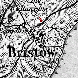 historische Windmhle in Bristow bei Teterow - Standort