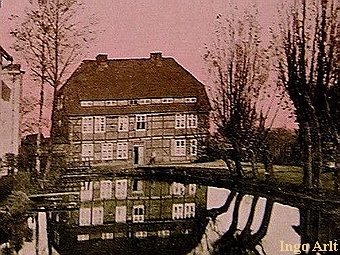 Papiermhle Btzow - Ansicht der alten Mhle 1908