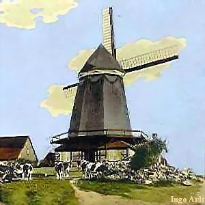 Windmühle Demmin - Ansicht 1900