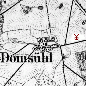 Windmhle in Domshl - Standort