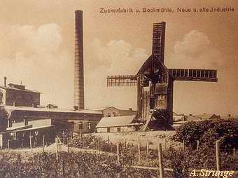 Bockwindmhle in Friedland - Mhle in Betrieb 1930