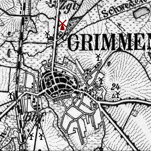 Windmhle Stein in Grimmen - Standort