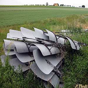 Windrad Kachlin - zerstrter Rotor 2008