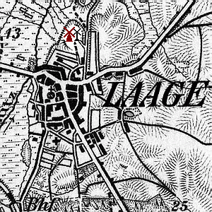 Windmhle in Laage Paltrock - Standort