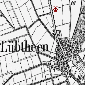 Windmhle Lbtheen - Standort