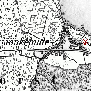 Windmhle in Mnkebude - Standort