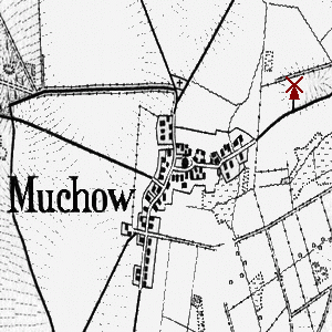 Windmhle in Muchow - Standort