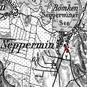 Bockwindmhle in Neppermin - Standort