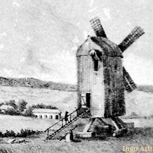 Windmhle Helm Neukalen - Ansicht 1860