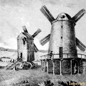 Windmhlen Helm Neukalen - Ansicht 1860