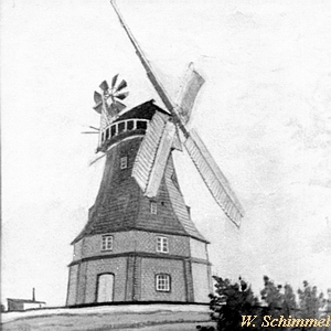 Windmhle Grambow Neukalen - Ansicht 1910