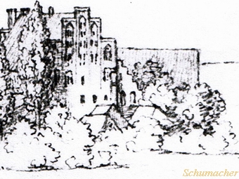 Klostermhle in Neukloster - Ansicht 1838