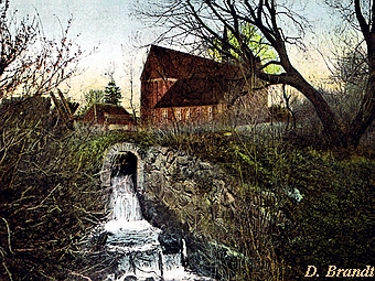 Klostermhle in Neukloster - Abflu des Mhlenteich 1905