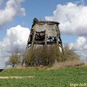 Windmhle Plitz - Ansicht der Ruine 2008
