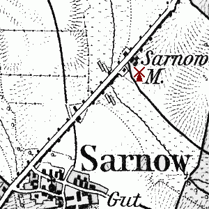 Windmhle Sarnow - Standort 1893