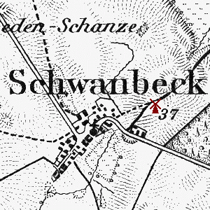 Windmhle Schwanbeck - Standort 1893