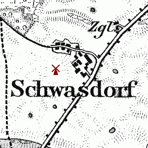 Windmhle Schwasdorf - Standort 1893