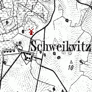 Windmhle Schweikvitz - Standort 1893