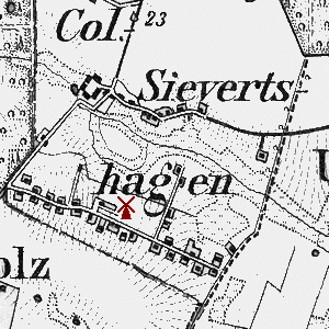 Windmhle Sievertshagen - Standort