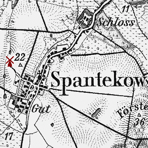 historische Windmhle in Spantekow - Standort