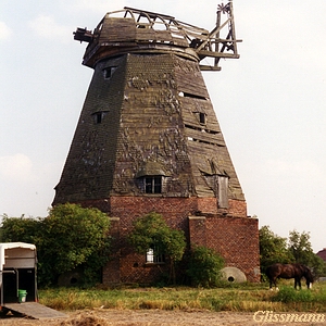 Windmhle in Spantekow - Verfall 1991