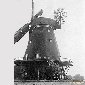 Windmhle in Spantekow - in  alter Pracht 1937