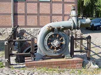 Wassermhle Teterow Stadtmhle - alte Wasserturbine
