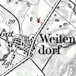 Windmhle Weitendorf - Standort