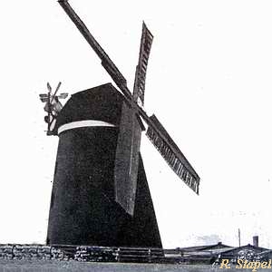 Windmhle Woldegk Gotteskamp - Ansicht in alter Pracht 1940